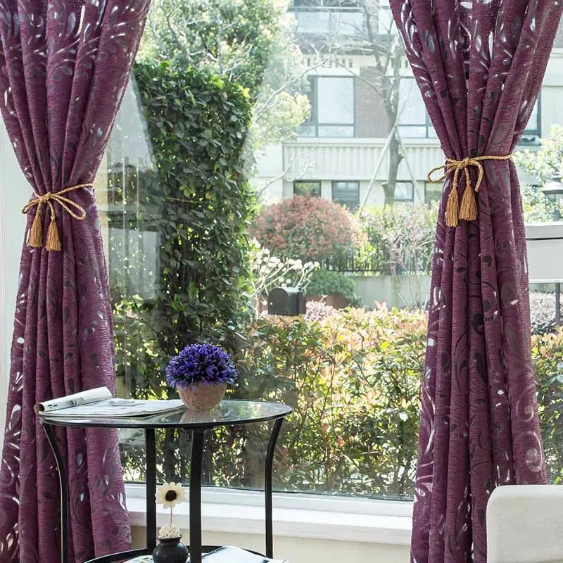 European Curtains For Living Room Bedroom Kitchen Drapes Fabric Jacquard Curtain Window Cortinas | Дом и сад