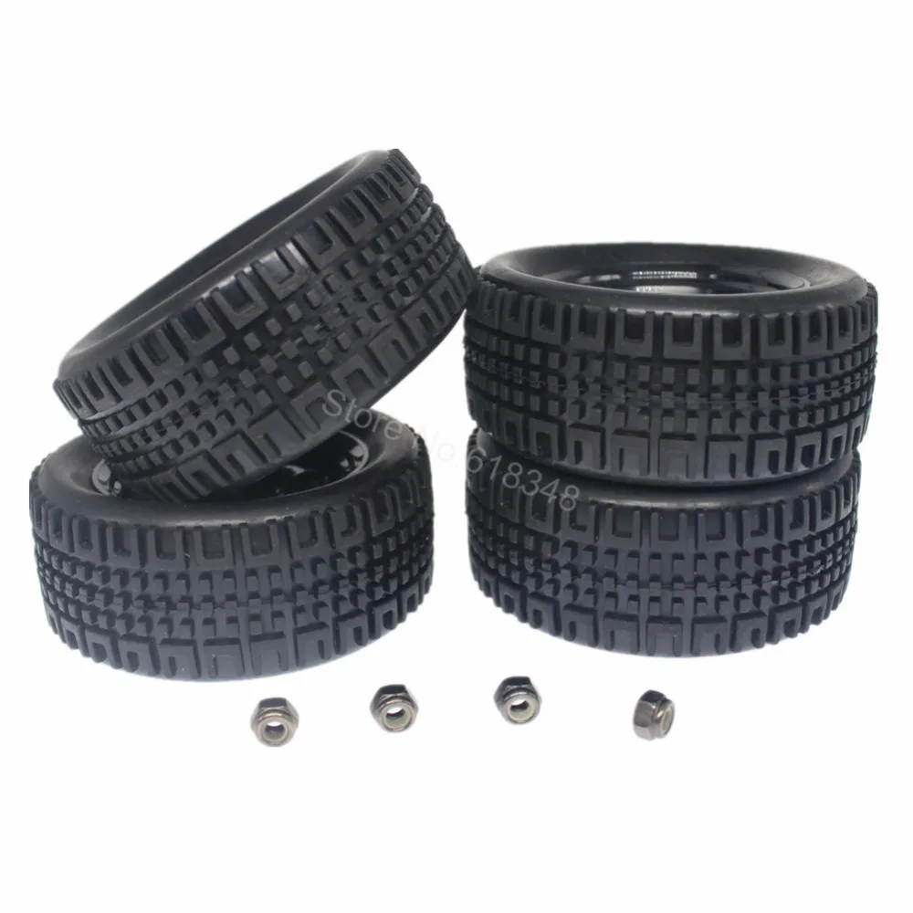 4 шт. 76 мм RC шины и колесные диски набор поролоновые вставки 12 шестигранный