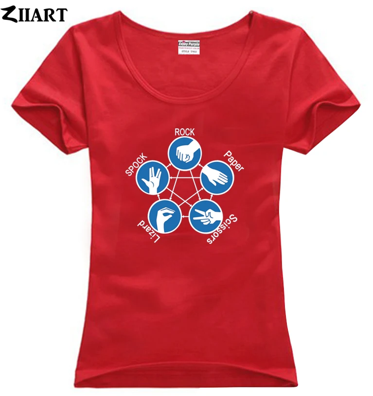Футболка с принтом Теория большого взрыва Lizard Spock The Big Bang Theory одежда для пары