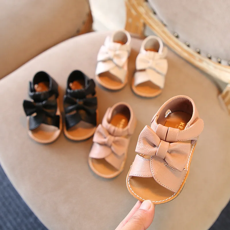 Лето 2019 сандалии из искусственной кожи для маленьких мальчиков и девочек