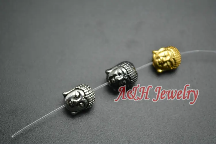 

50pcs Fashion Jewelry Making Materials Buddha Head Alloy Beads For Necklace & Bracelet Making Findings