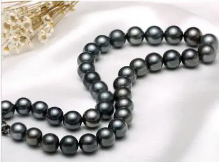 Ожерелье из черного жемчуга Бесплатная доставка 14k|Ожерелья| |