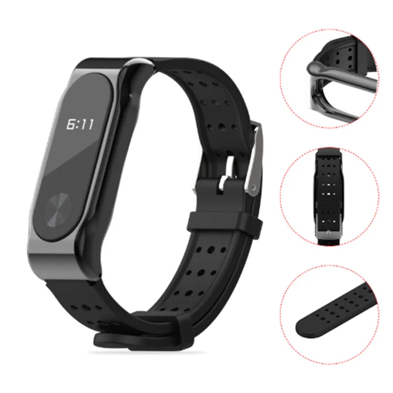 Mijobs браслет Mi Band 2 ремешок силиконовый band наручный для Xiaomi | Электроника