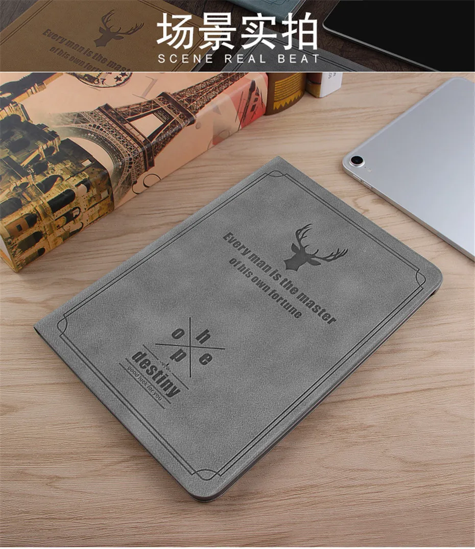 Умный чехол для iPad Pro 12,9 в стиле ретро из искусственной кожи, чехол-подставка для Apple iPad Pro 12,9 '', противоударный чехол для планшета