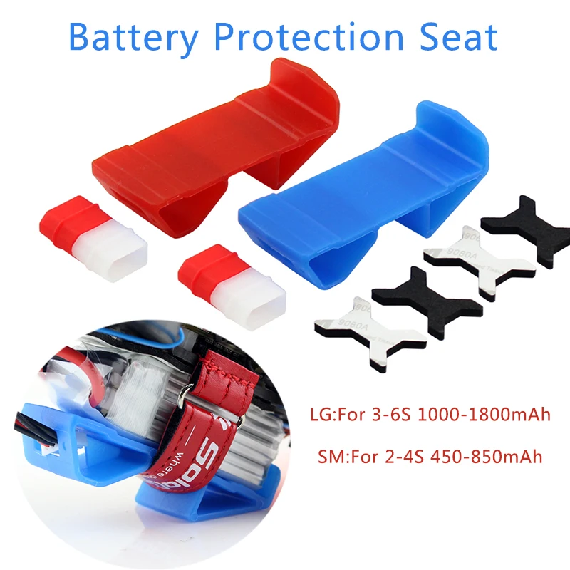 

2PCS TPU Battery Protection Board LDARC Kingkong 2-4S 3-6S Battery Protection Plate Base For RC Drone 30 Degrees Landing Gear