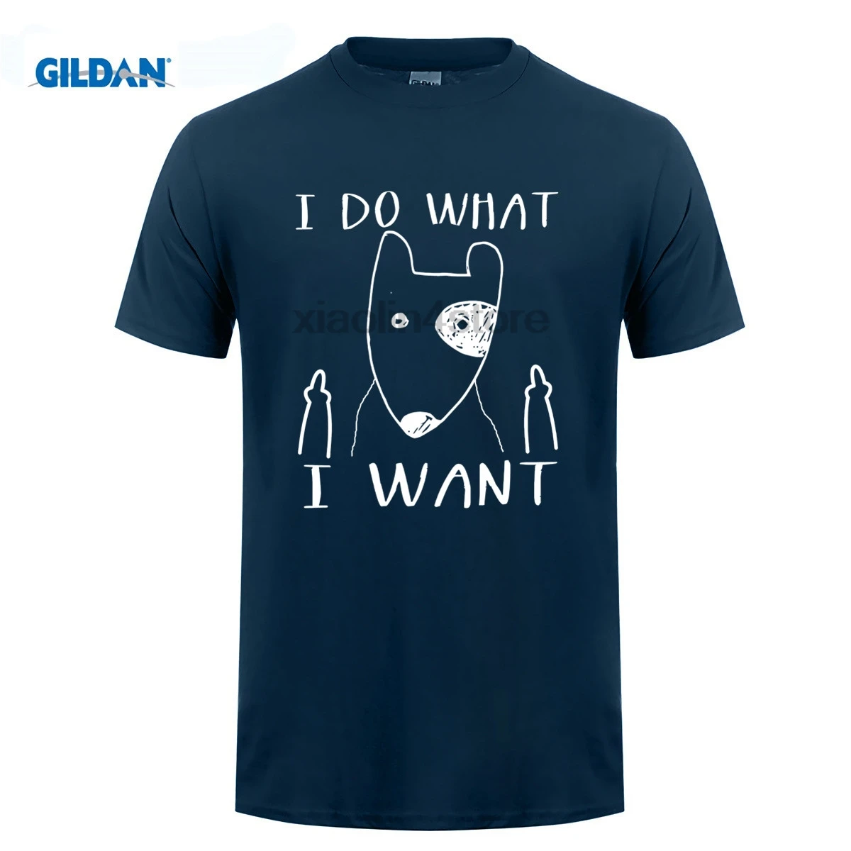 GILDAN I do what want Bull Terrier lover футболка подарок прекрасный простой принт Новая модная