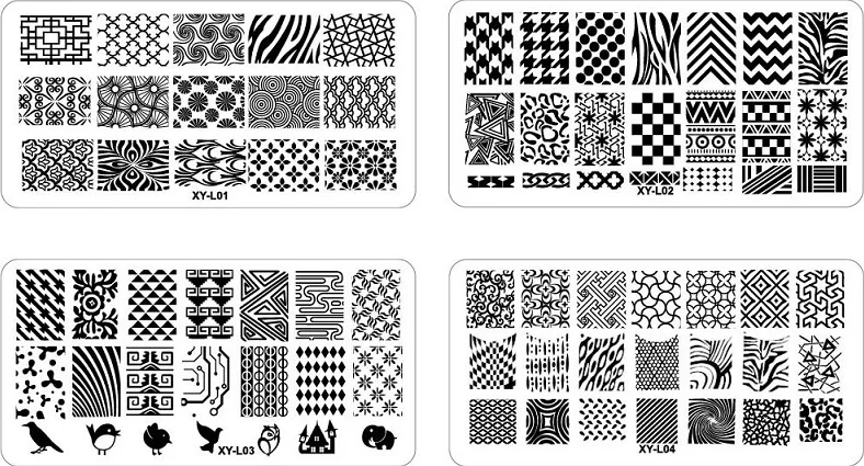 1 шт./лот Дизайн Nail Art Image пластиковой пластины DIY Plate шаблон|plate cover|plate crystalplates napkins