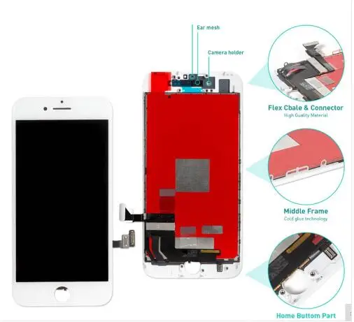 AAA + для iPhone 6 6Plus 6S Plus 7 ЖК дисплей полная сборка в комплекте 100% с 3D силой Замена