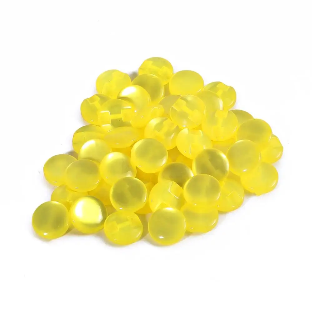 Yellow 50 шт 12 мм кошачий глаз кнопки пластиковые кнопки DIY Швейные Детские аксессуары для рубашек, одежды - Color: Yellow