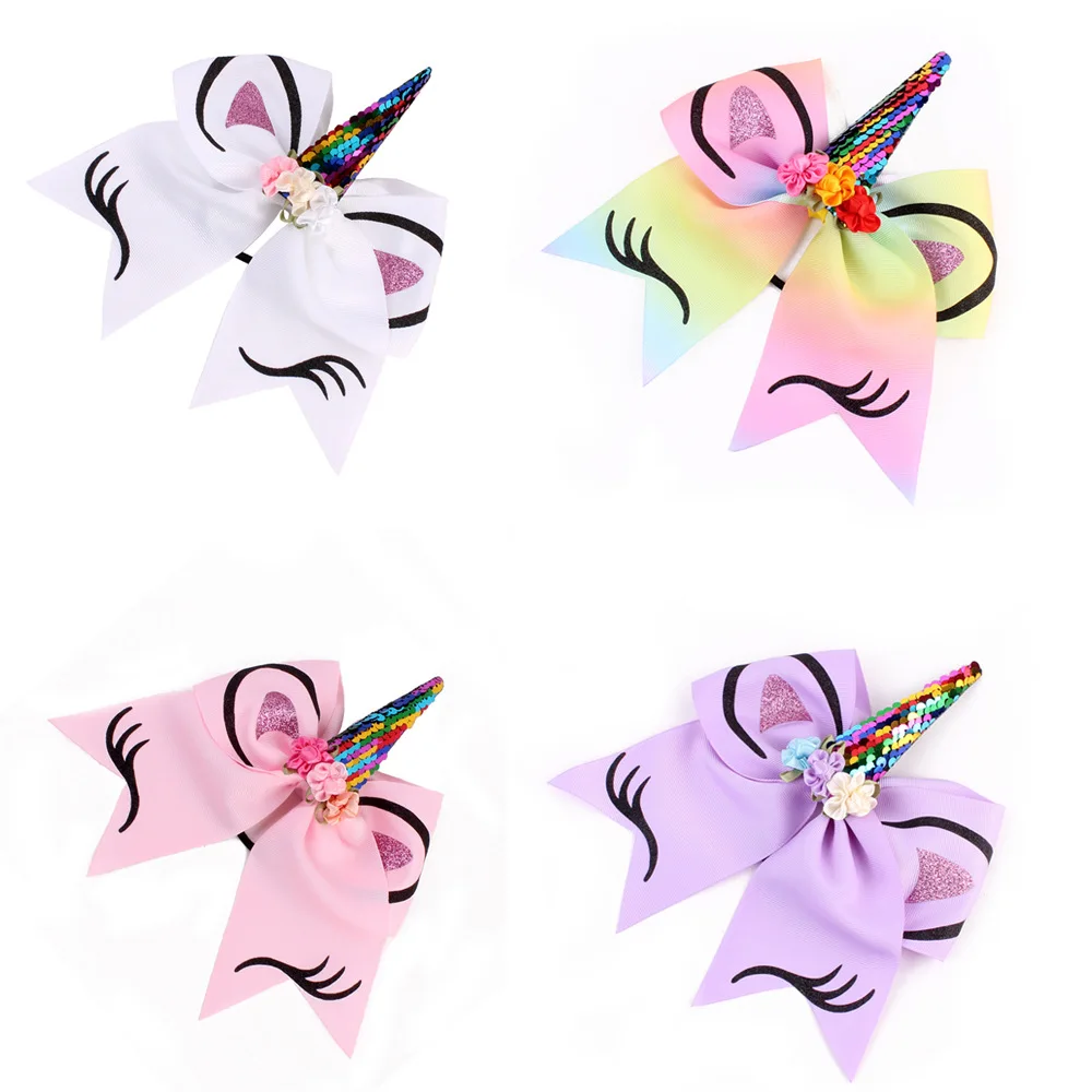 2018 детская Единорог зажим для волос бык рогом после химической завивки золото