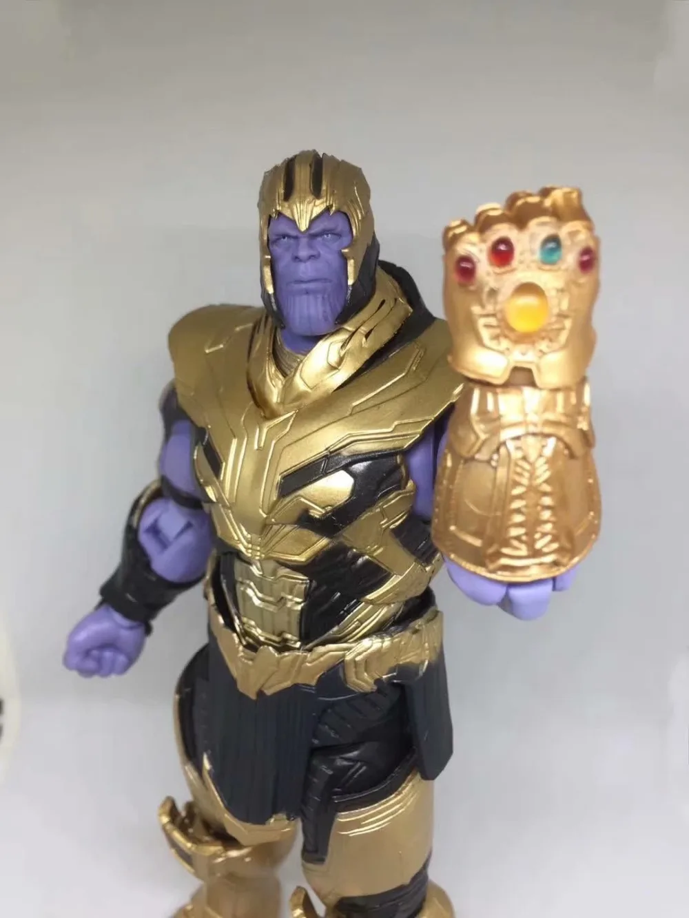 7 дюймов 2019 фильм Marvel Avengers 4 эндшпиль танос ПВХ фигурка Коллекционная модель