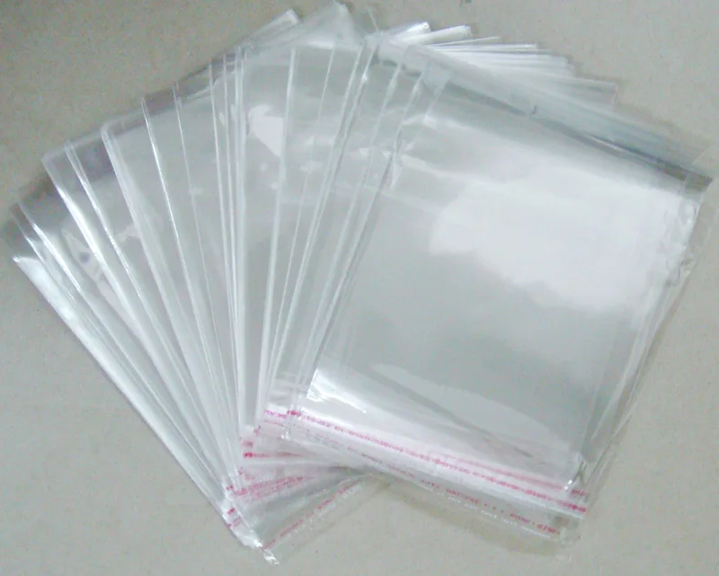 OMH wholesale 200pcs 5x7cm 100% NEW OPP stickers self adhesive transparent PP plastic bags for Jewelry display gift PJ369-1 | Украшения и