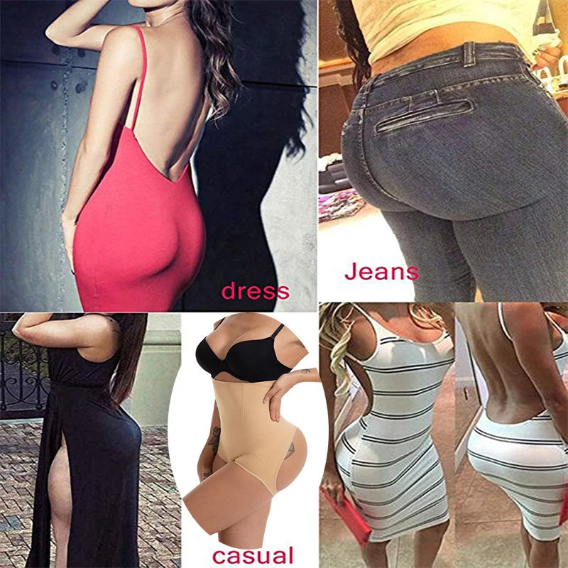LAZAWG Women Sexy Butt Lifter Control Panties Seamless Shapewear Body Shaper Briefs Push Up Underwear Big Ass Lift Up Panty Slim