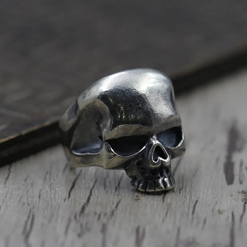 Мужское Винтажное кольцо с черепом в стиле ретро из стерлингового серебра 925