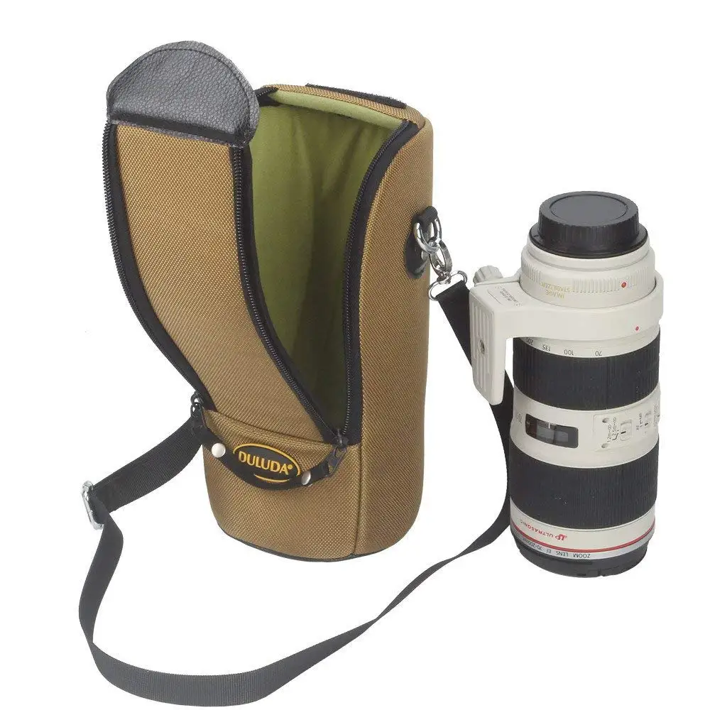 DULUDA мягкий толстый Водонепроницаемый чехол для объектива камеры Сумка Canon 70-200/2.8
