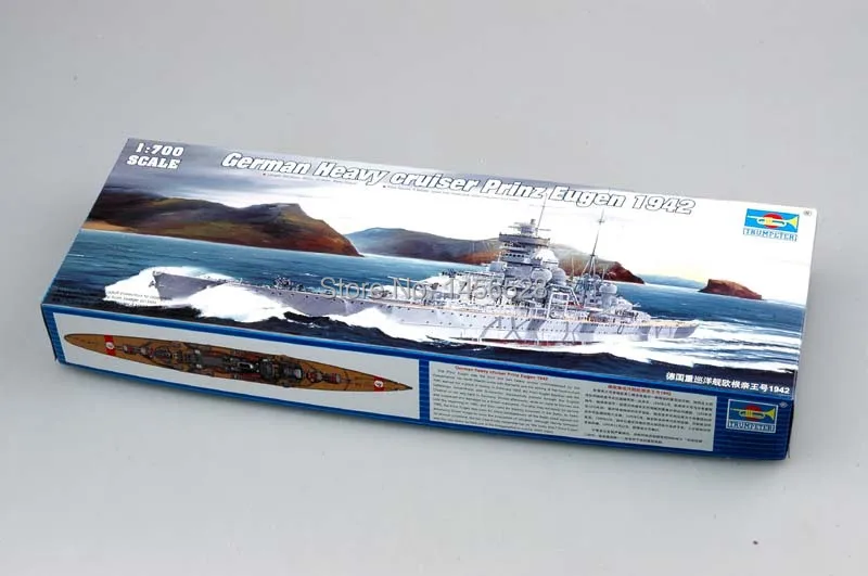 Trumpeter 1/700 05766 немецкий крейсер Prinz Eugen 1942 комплекты сборочных моделей