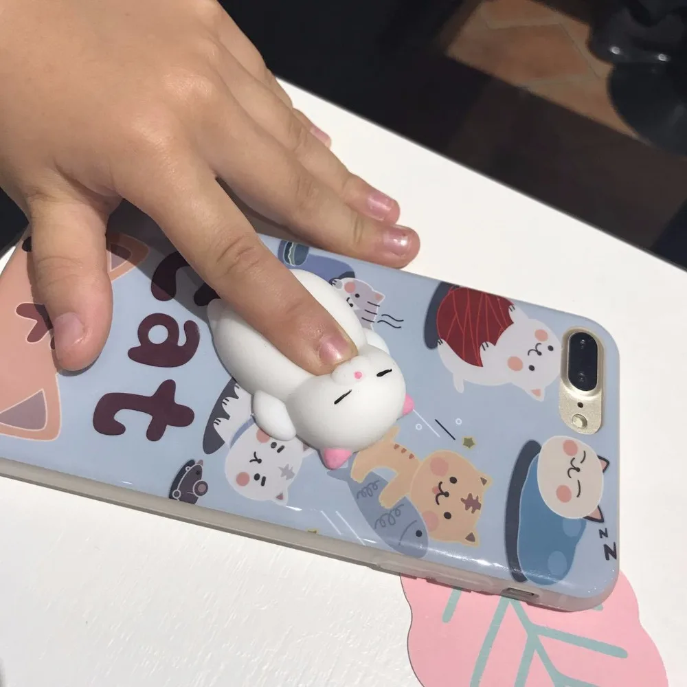 10 шт./лот JKing мягкими телефон чехол для iPhone 5S 6 S 3D Симпатичные мягкие силиконовые