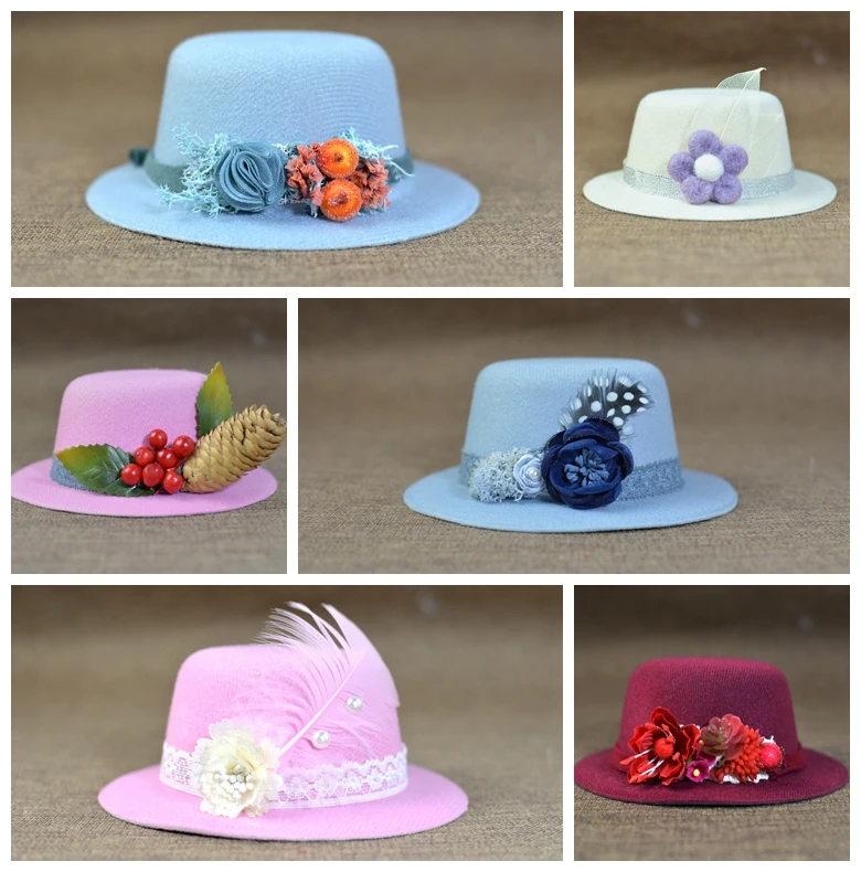 

Princess girl cap multicolor flower creative flower and grass original newborn photography prop photo shoot cute hat