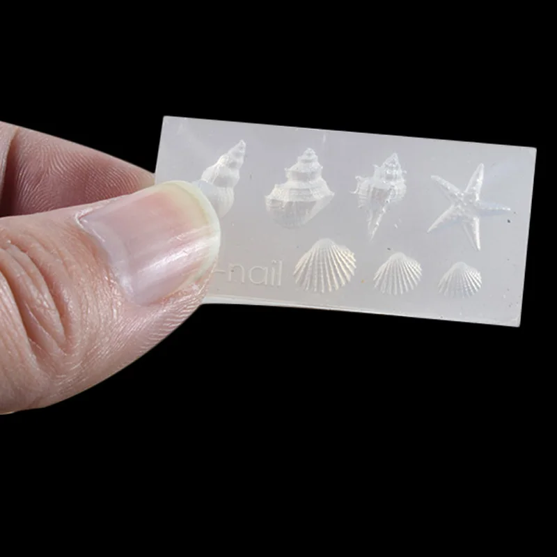 3D пластины для стемпинга ногтей Мини Силиконовые трафареты резные штампы гель