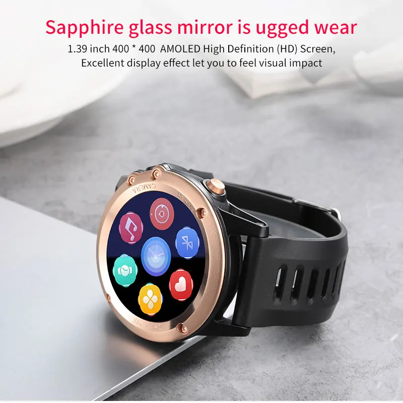 Смарт-часы Microwear H1 Android 4 водонепроницаемые 1 39 &quotBT4.0 3G/Wifi/GPS/SIM мужские умные часы