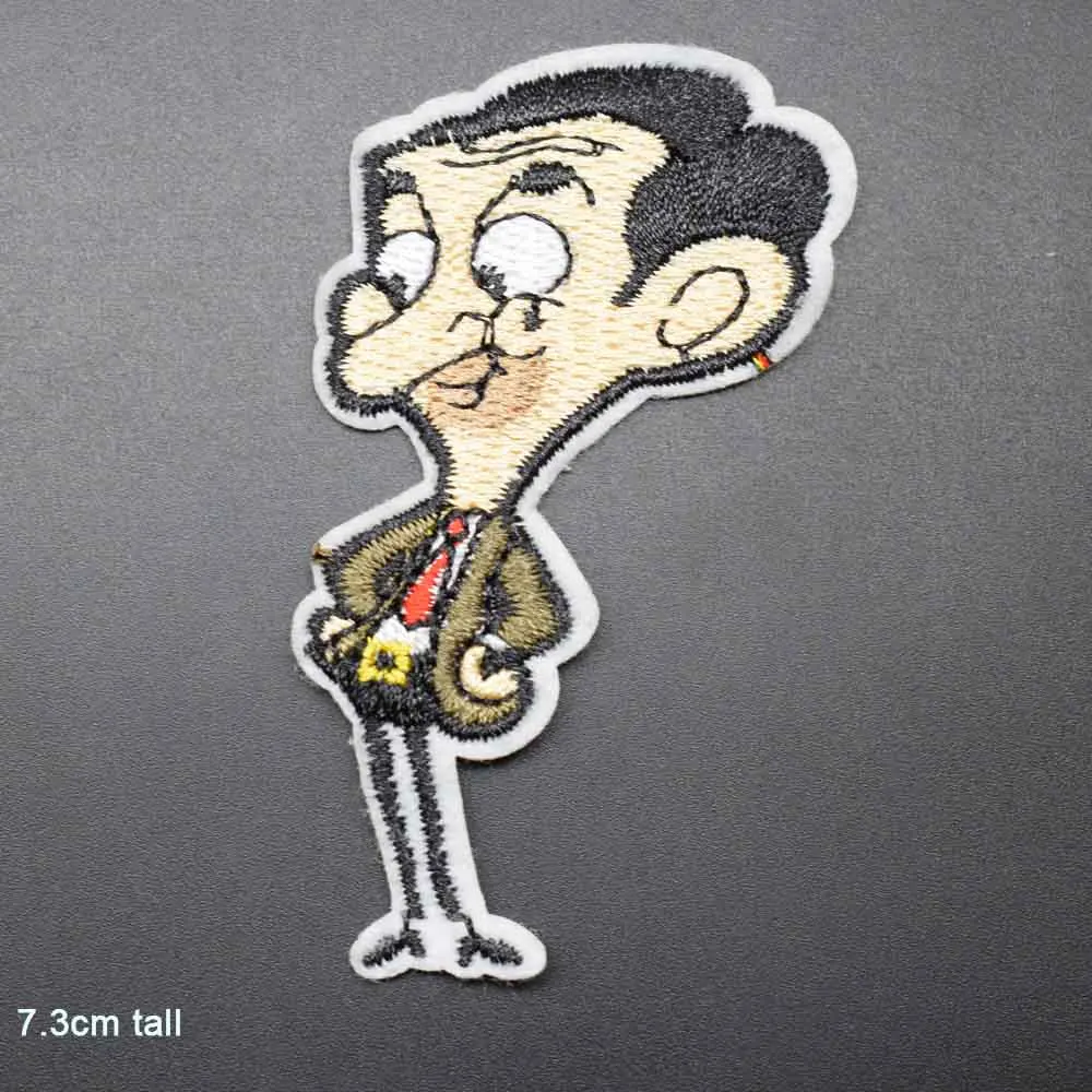 Нашивки Mr. Bean с вышивкой утюгом для одежды наклейки оптовая продажа|Заплатки| |