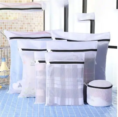 1Set7PCS 1 комплект/7 шт., нижнее белье для домашнего использования, бюстгальтер, сумка для стирки, утолщенная тонкая сетка, мешок для стирки, специальная Сетчатая Сумка для машинной стирки - Цвет: 1Set7PCS