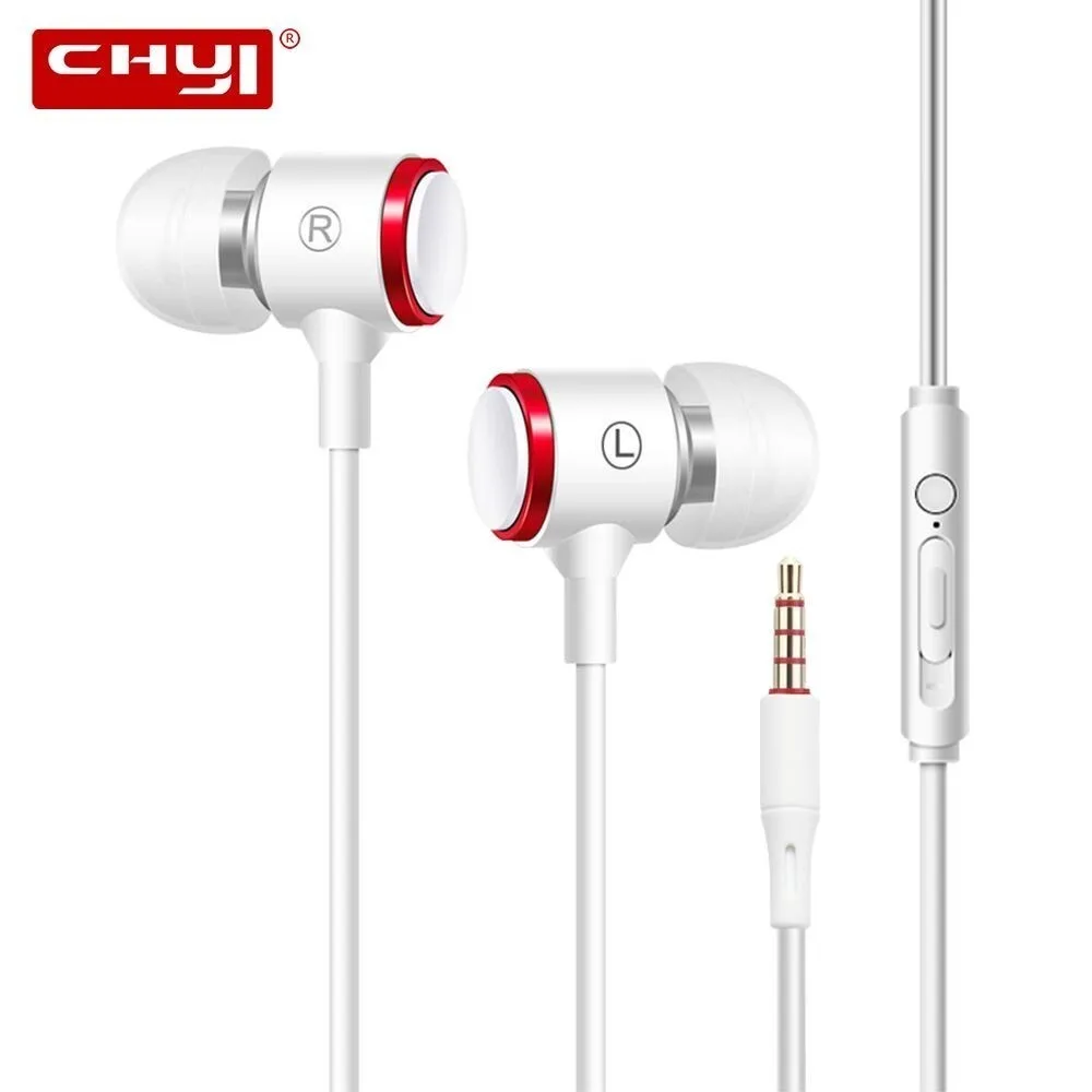 

CHYI Metal Gaming Headset Compatible Universal Wired 3.5mm Earphone With Microphone Mic For Iphone Samsung Huawei Xiaomi Headset