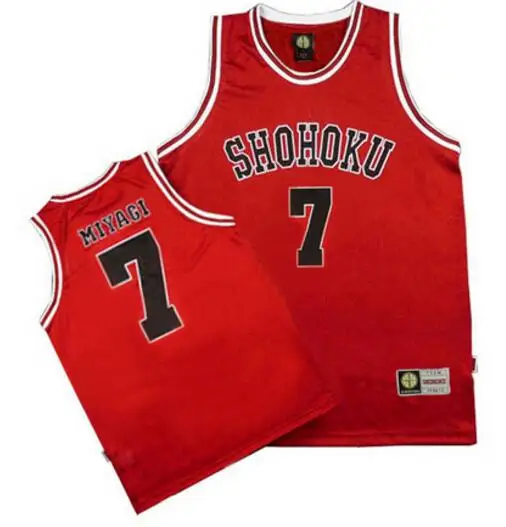 No 7 Miyagi Аниме Slam Dunk Косплей Костюм Shohoku Sakuragi Hanamichi Баскетбол Джерси футболка спортивная одежда школьная форма баскетбольной команды - Color: No 7 Miyagi