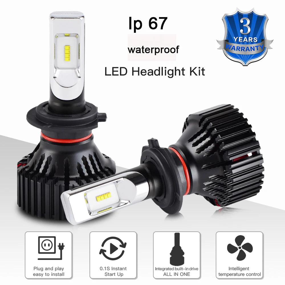 Автомобильный задний фонарь светодиодный Philips T8 H4 H7 H8 H13 9004 9005 9006 9007 9012 6500K Philips светодиодный Lumi светодиодный светодиодные чипы для мотоцикла ATV внедорожник Грузовик