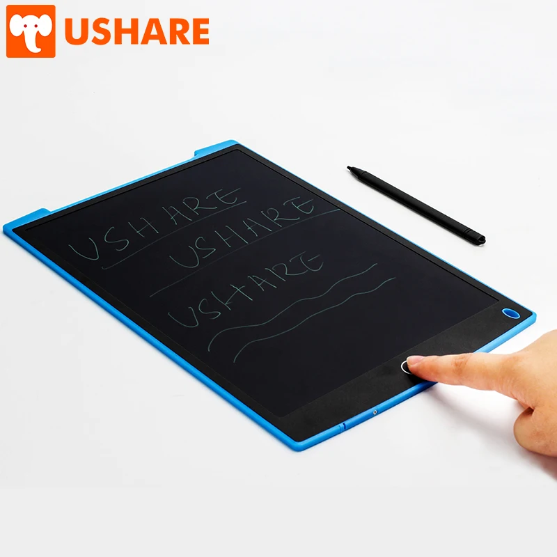 USHARE LCD доска для письма 12 дюймов цифровая графическая рисования почерк блокнот