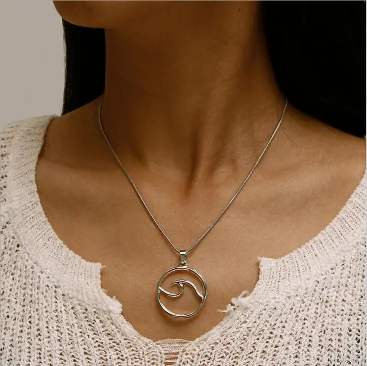 Летняя мода волна ожерелье морской ювелирных изделий подарок для женщин