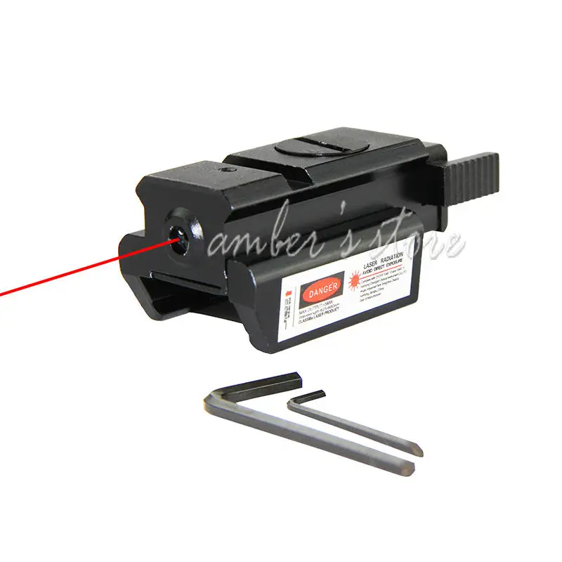 Тактический охотничий мини красный точечный лазерный прицел для пистолета с