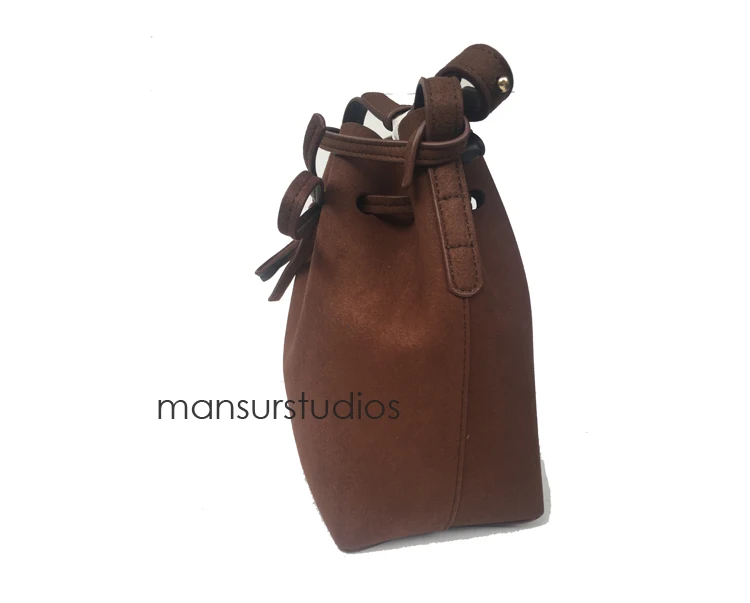 mansurstudio женская сумка-мешок из искусственной замши, женские Кожаные Замшевые сумки через плечо
