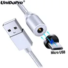 Кабель Micro USB, 3 фута, 360 градусов, Круглый, магнитный, для зарядного устройства LG K40, K50, Q60, Phoenix 4, Candy, Harmony 2, X Power 3, K11 Plus