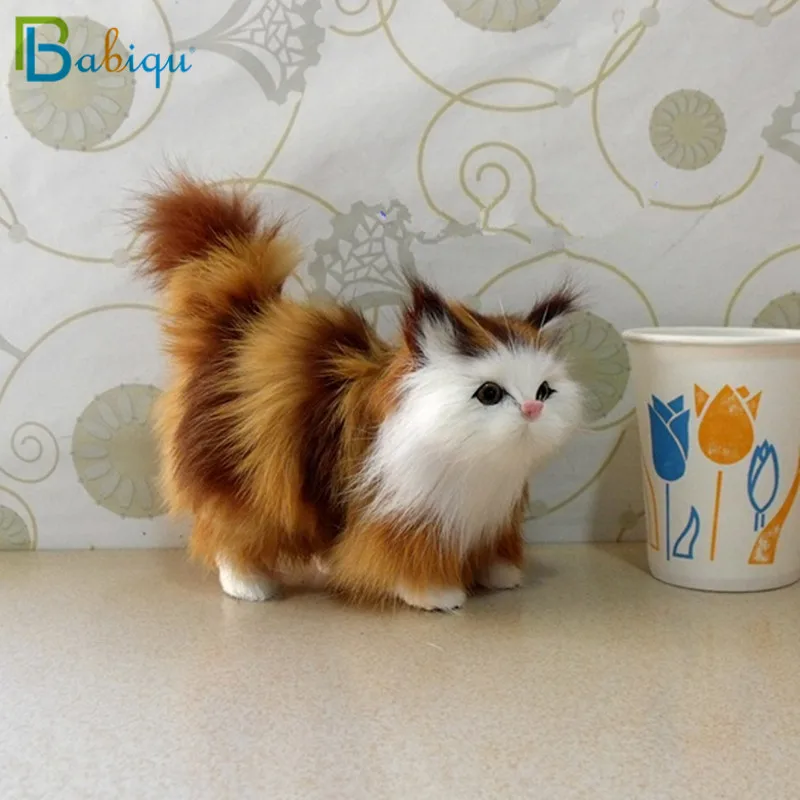 Babiqu супер милая кошка со звуком игрушка плюшевые набитые искусственные