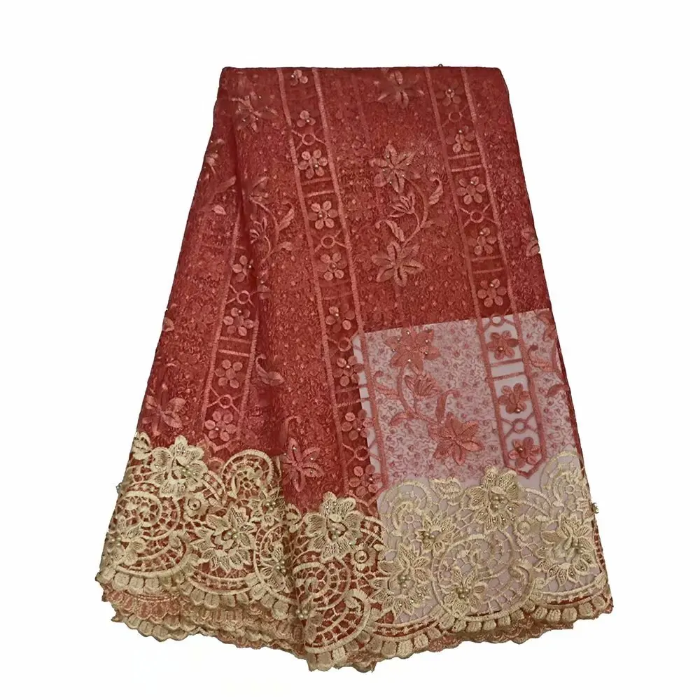 African lace fabric US royal blue african voile french with rhinestone 5 yards per lot wedding dress | Дом и сад