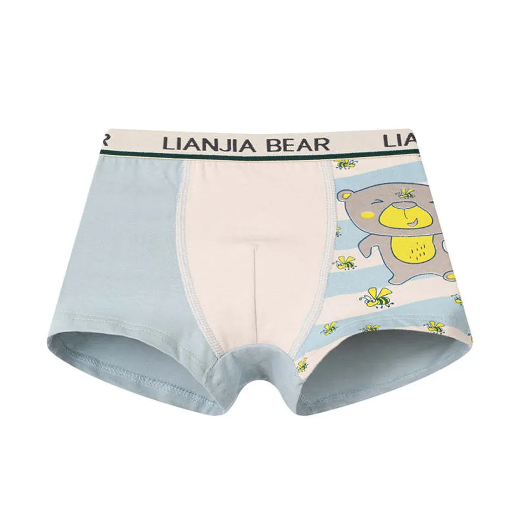 SAGACE 4 шт. детские трусы-боксеры с рисунком для мальчиков мягкие короткие трусики