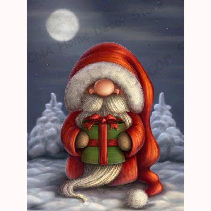 

Мультяшный Санта-Клаус Новое поступление мозаика 5D Сделай Сам Вышивка иконы алмазная живопись Настенная Наклейка рождественские подарки Д...