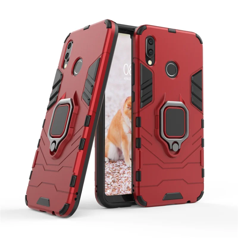 For Coque Case On Huawei P20 Lite Cases Pro P20lite Cover Back Hard Plastic Silicone Hybrid Armor Ring Shockproof | Мобильные