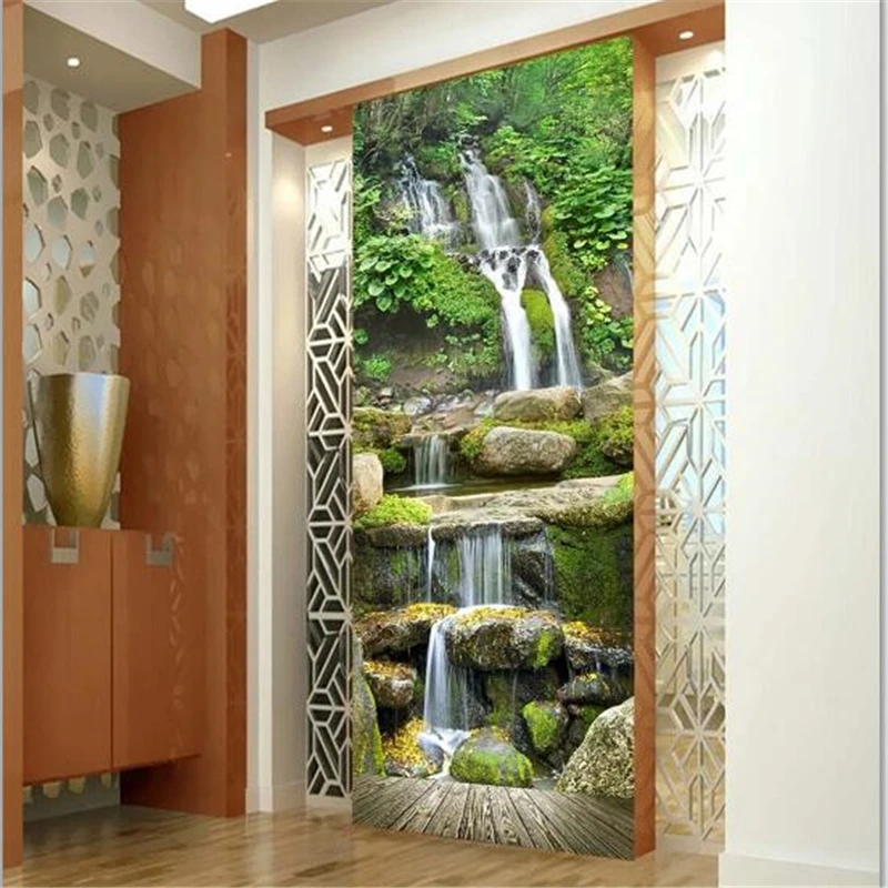 3d фотообои на заказ wellyu водопад|3d wallpaper|photo wallpapercustom photo wallpaper |