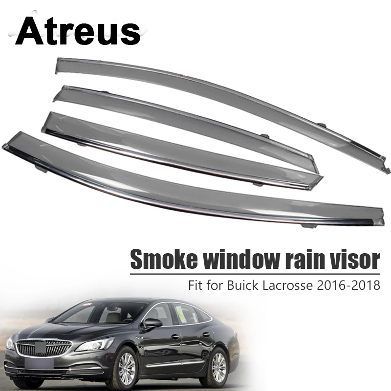

Atreus 1 set For Buick LaCrosse 2016 2017 2018 High Quality Smoke Window Rain Visor Styling ABS Vent Sun Deflectors Guard