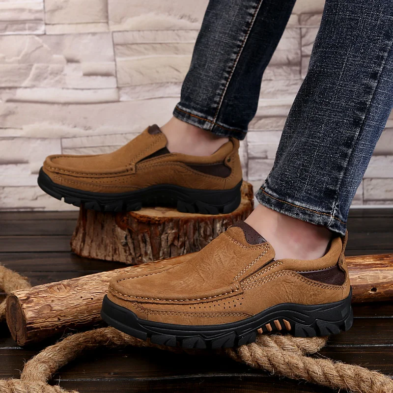 NORTHMARCH Genuine Leather Men Casual Shoes Comfortable Outdoor Hard-Wearing Flats Loafers Moccasins Chaussures Homme | Обувь
