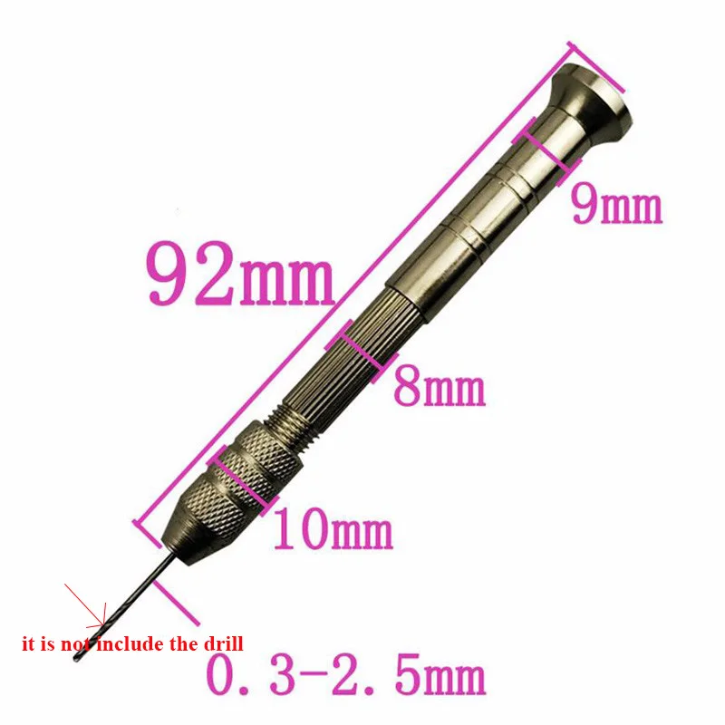 Мини ручной сверлильный патрон Twsit микро сверло шпильки 0 3 2 5 мм + мини грецкий