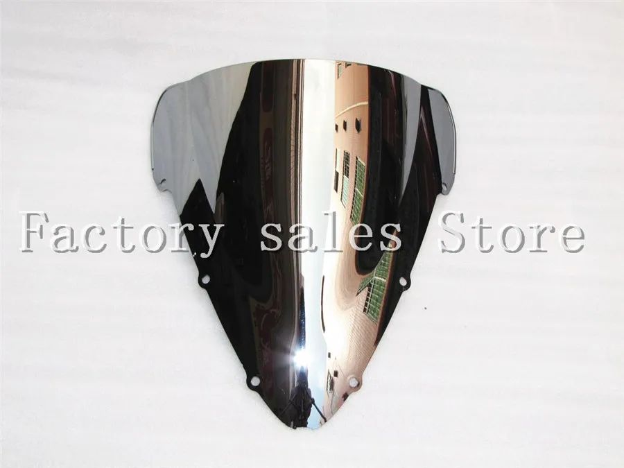 

HotSale For Honda CBR 600 F4I CBR600 f4i 2001 2002 2003 2004 2005 2006 2007 silver Windshield WindScreen Double Bubble CBRF4I