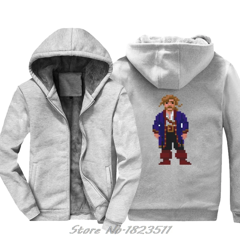 Свитшот с принтом Для мужчин гайбраш Threepwood толстовка пикселей секрет Monkey Island 8