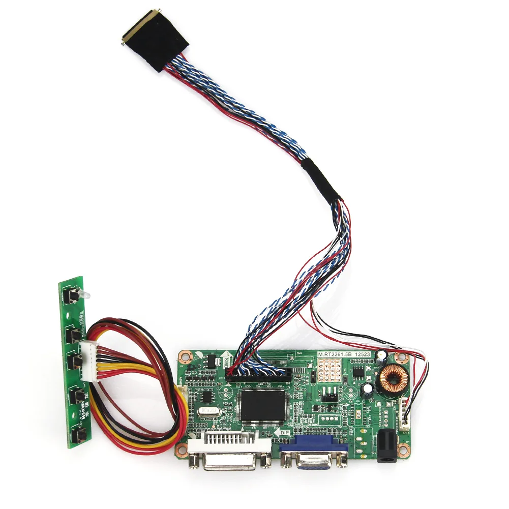 

M.R2261 M.RT2281 LCD/LED Controller Driver Board For LP156WF1-TLC1 B156HW01 (VGA+DVI) LVDS Monitor Reuse Laptop 1920x1080