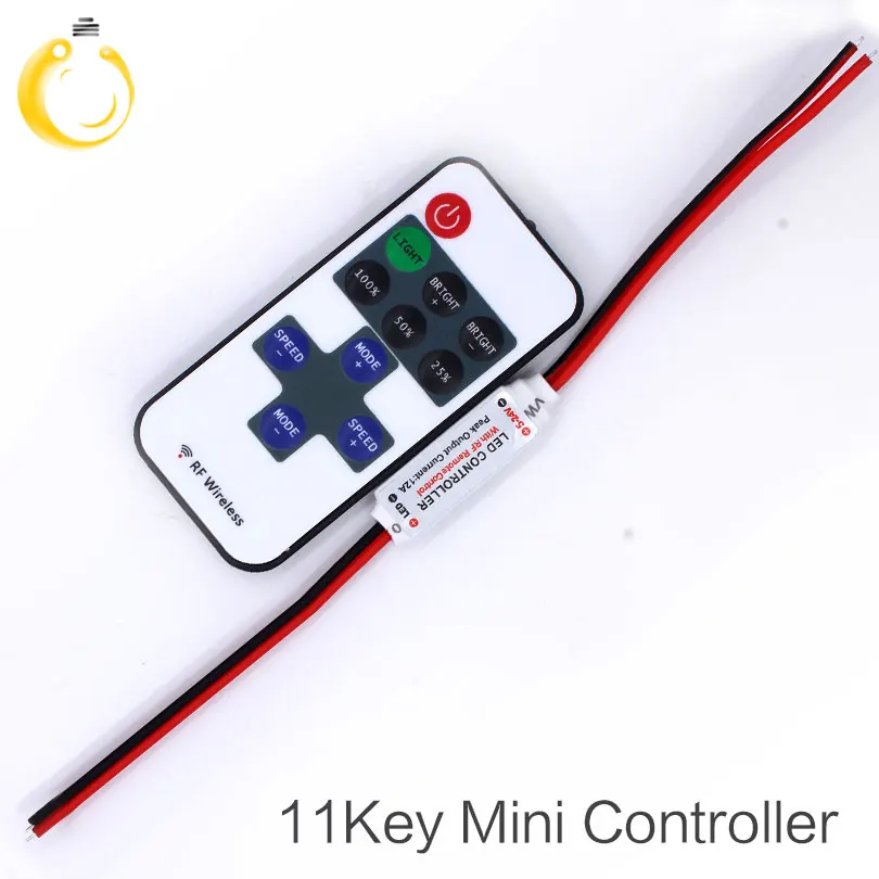 12В РЧ светодиодный светильник мини беспроводной переключатель управления Лер