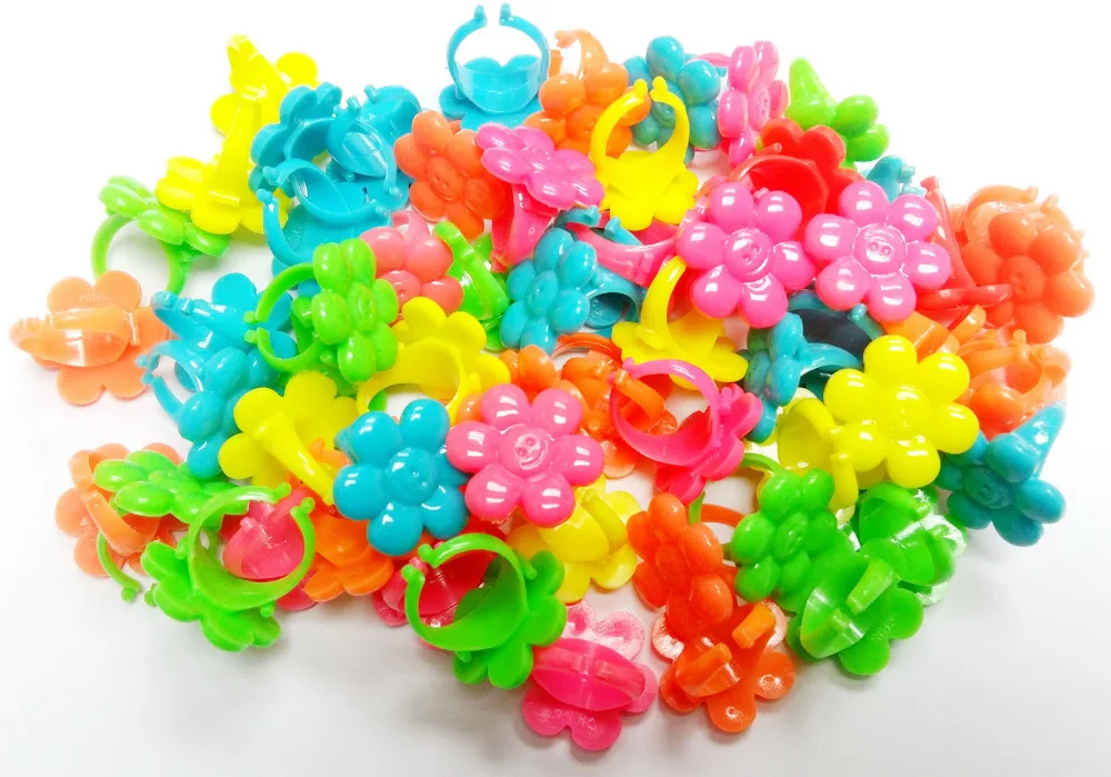 Детские Кольца с 10 смайликами для девочек праздничный автомат мешок торта