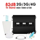 Усилитель сотового телефона UMTS B1 B3 B5, усилитель сигнала 82dB Gain 850 1800 2100 CDMA DCS WCDMA 2G 3G 4G LTE