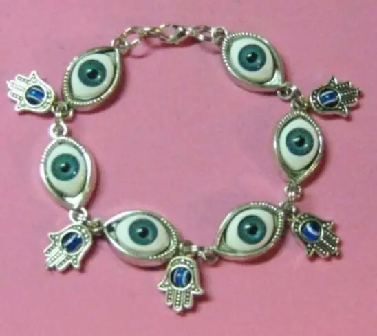 Винтажные браслеты Fives Demon Eye Kabbalah Hamsa амулеты на запястье женские бусины
